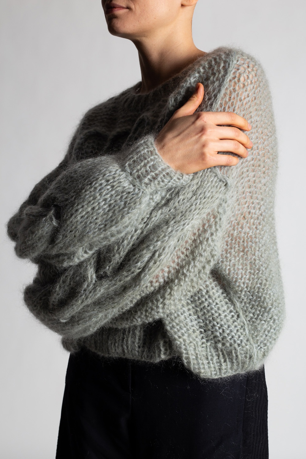 Knitted sweater Loewe - loewe crew neck two-tone sweatshirt